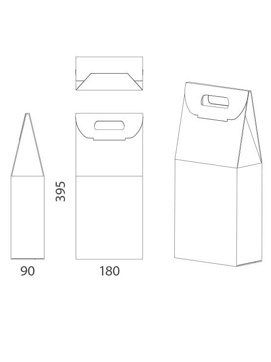 Cajas para botellas pequeñas medidas