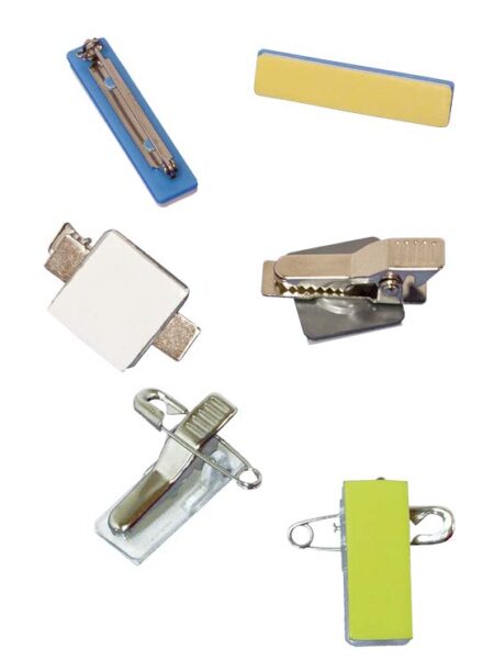 Pin porta tarjeta adhesivo
