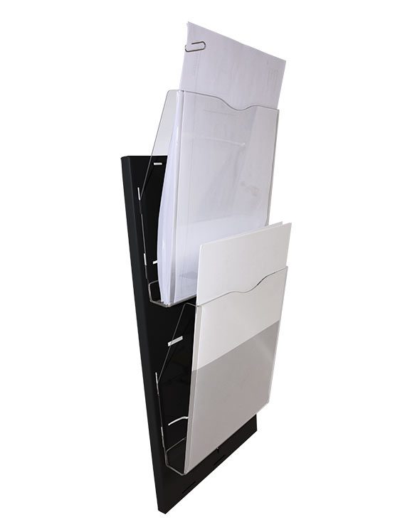 Porta folletos de pared