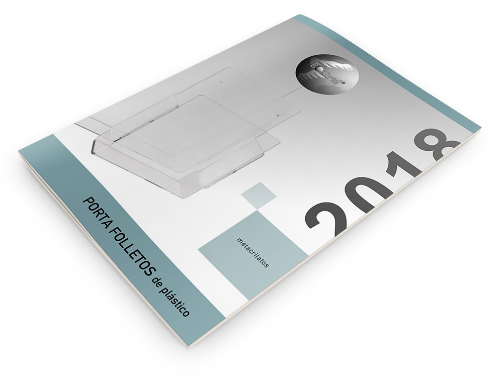 Porta Folletos de Plástico Catálogo 2018