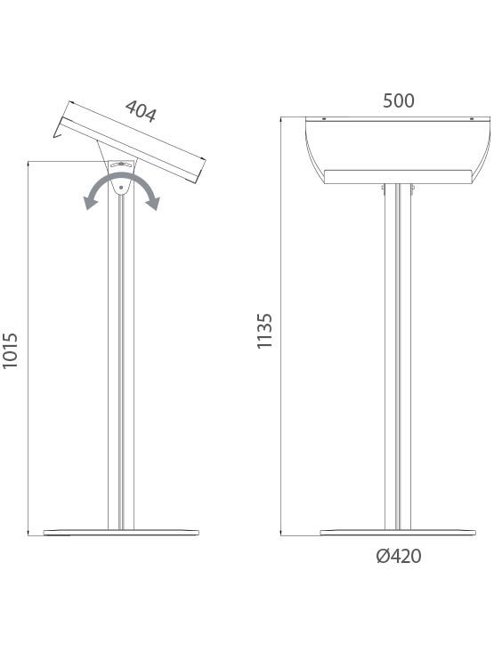 Atril De Aluminio Con Lectura De Madera