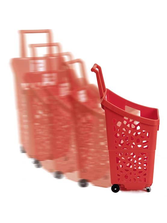 cestas para supermercado giratoria
