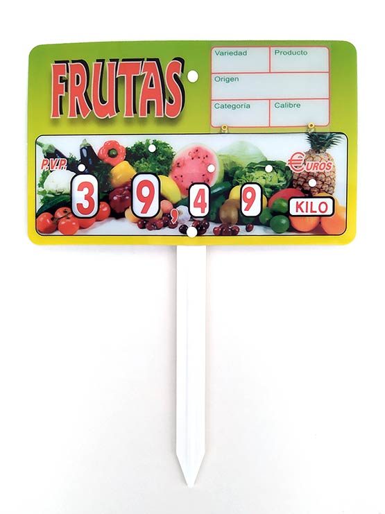 Cartel Fruta París Paleta