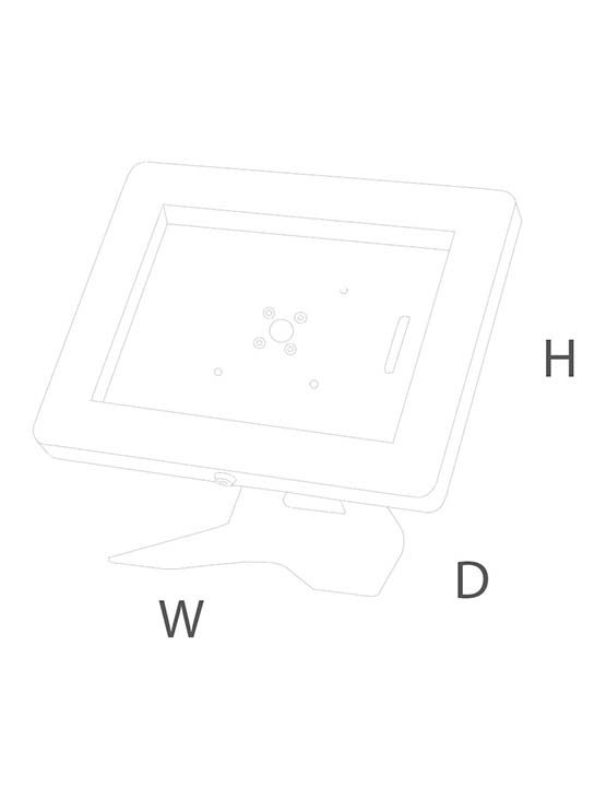 Soporte tablet sobremesa medidas