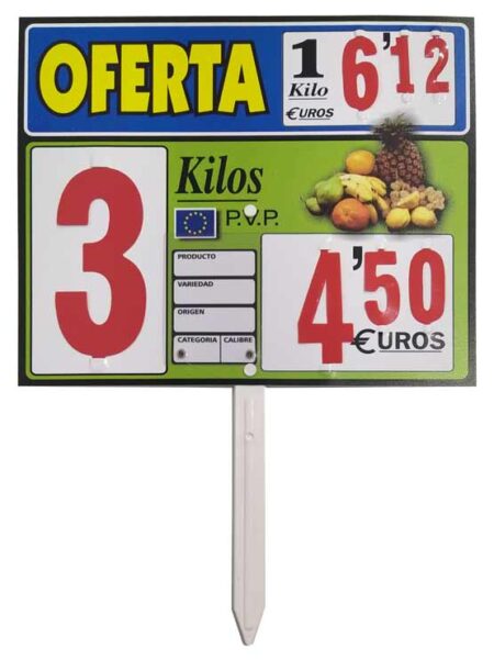 Carteles oferta grandes