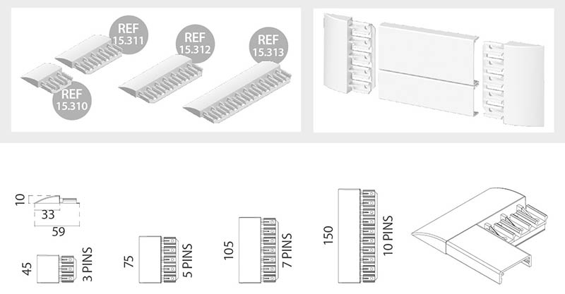 Letreros de plástico para pared despiece 1