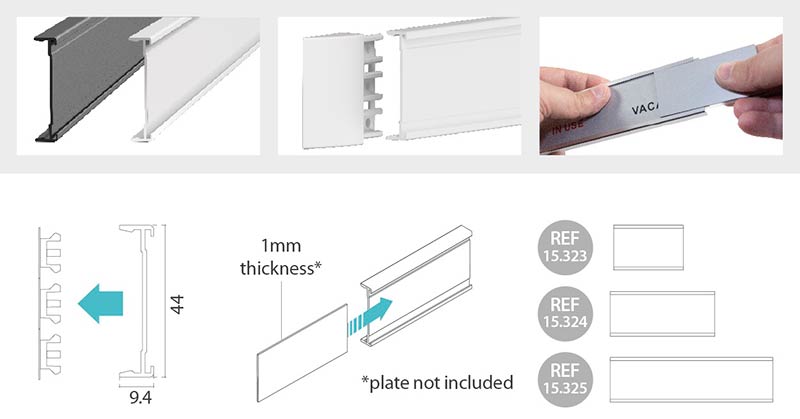 Letreros de plástico para pared despiece 4