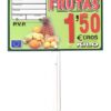 Porta precios frutas 2020 (paleta, ganchos o pletinas)