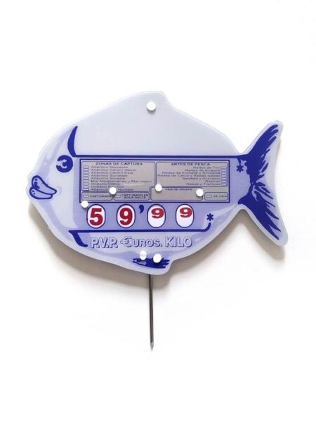 Portaprecios pescadería pincho modelo pescadero