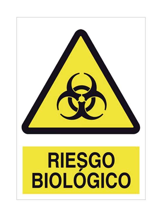 Cartel riesgo biológico es una señal de seguridad (señal de Advertencia)