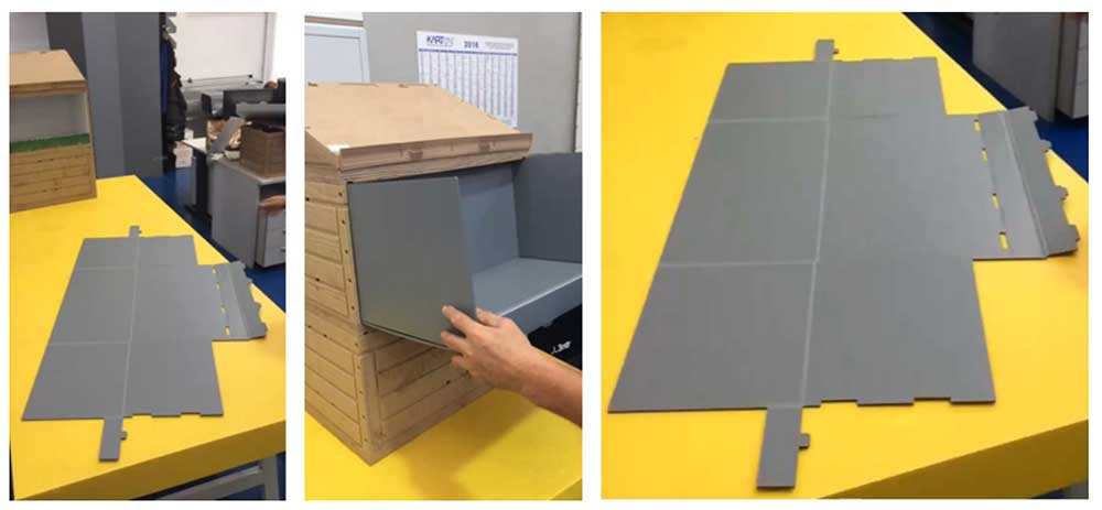 Cajón para expositor de frutería detalle