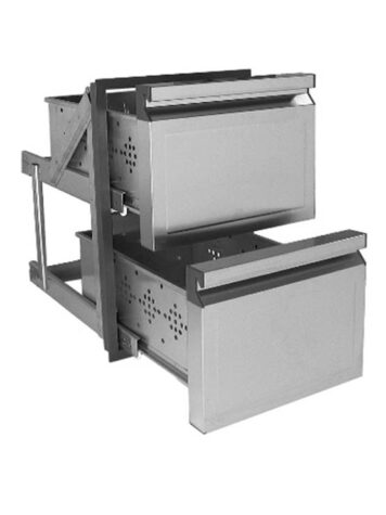 Cajón frigorífico doble simétrico