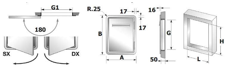 Medidas de la puerta frigorífica +6º