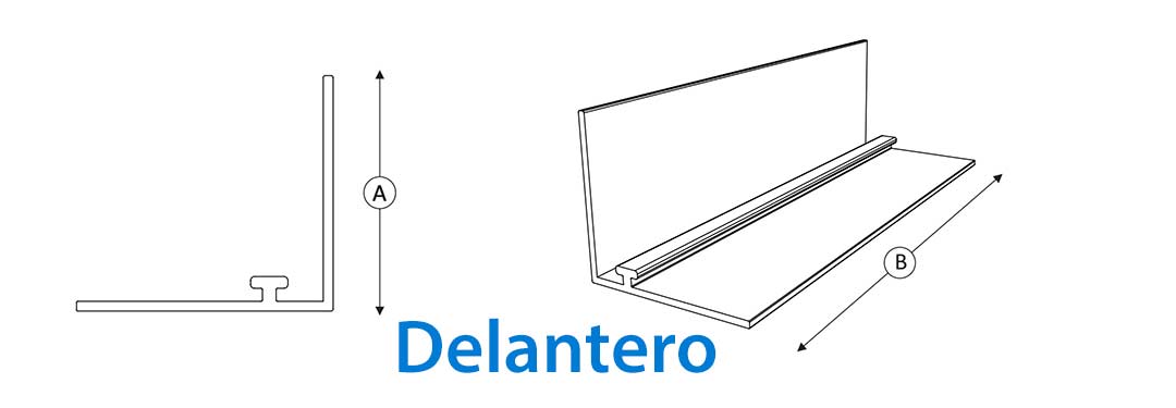 Raíl delantero para lineal
