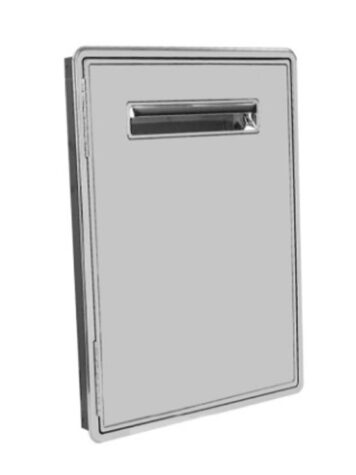 Puerta frigorífica con resistencia -18º fabricada totalmente en acero inox AISI-304