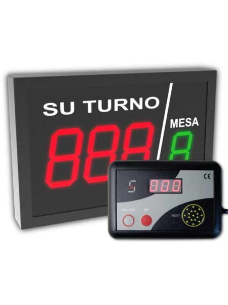 Pantalla su turno con punto de atención DT-60 METALICA